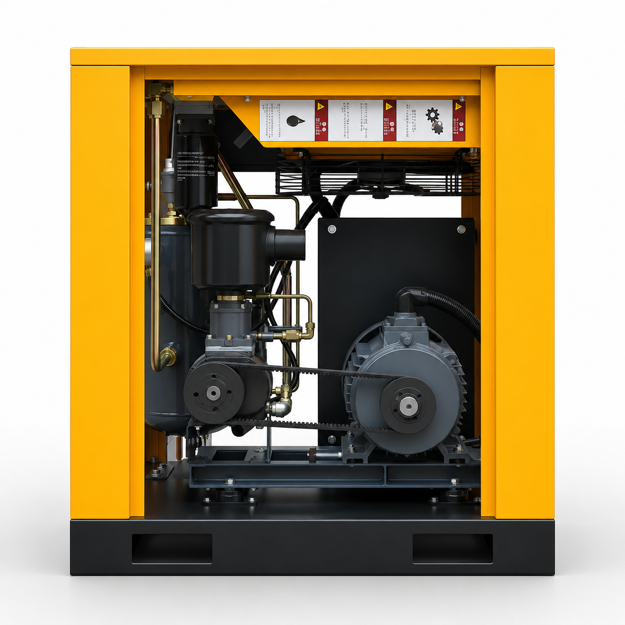 PT Screw Compressor – Internal Belt Drive Assembly